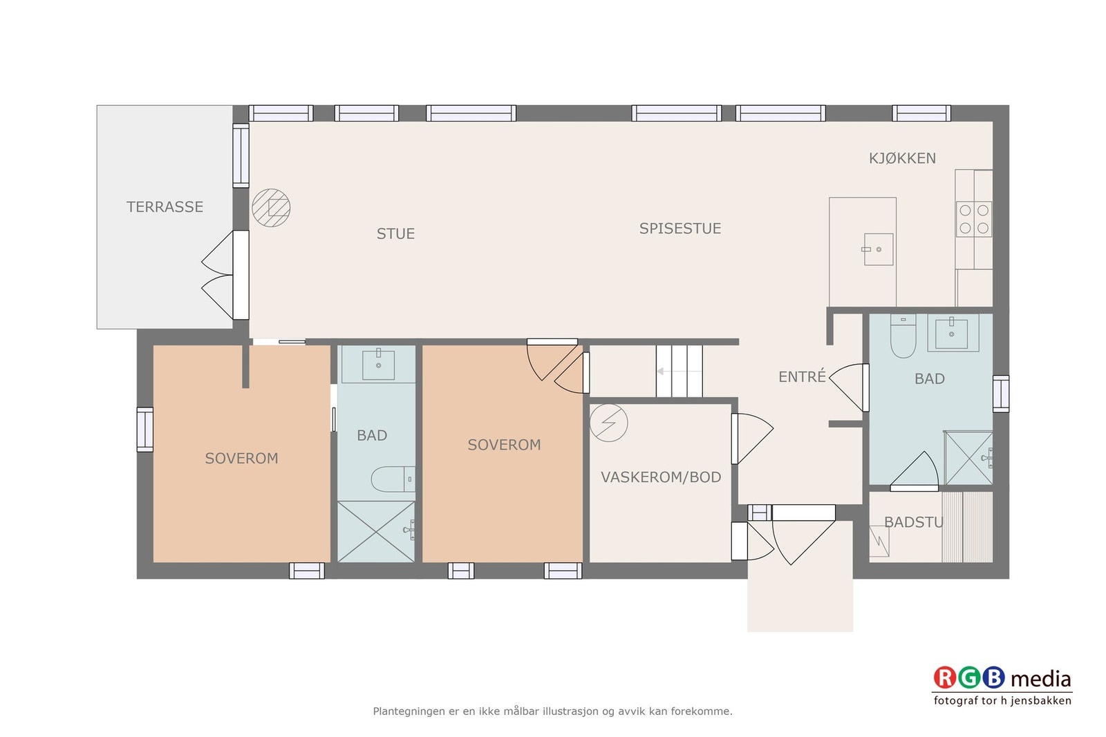 Plantegning hovedplan Galleribilde
