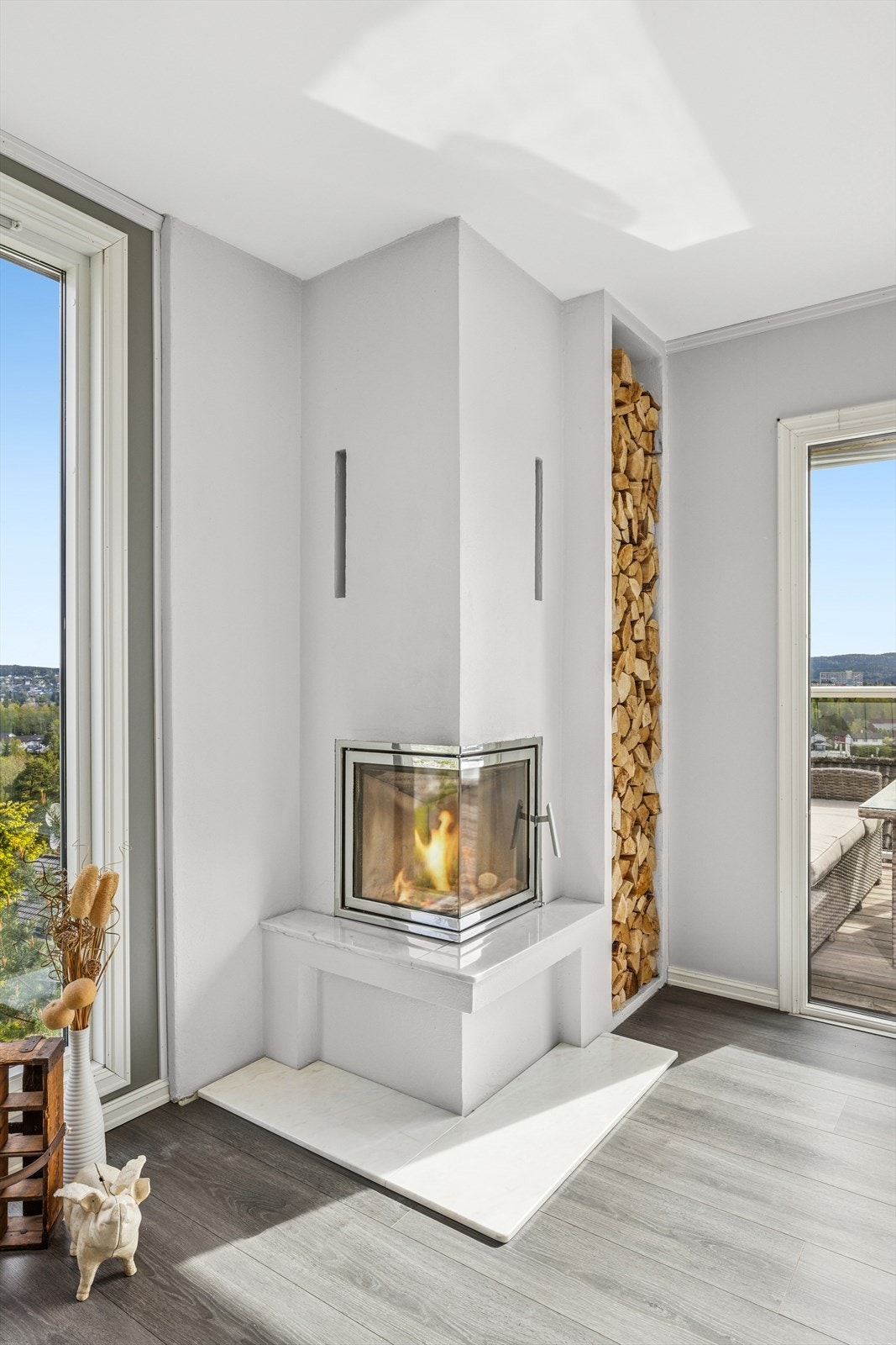 Peisovn for ekstra varme og hygge. Galleribilde