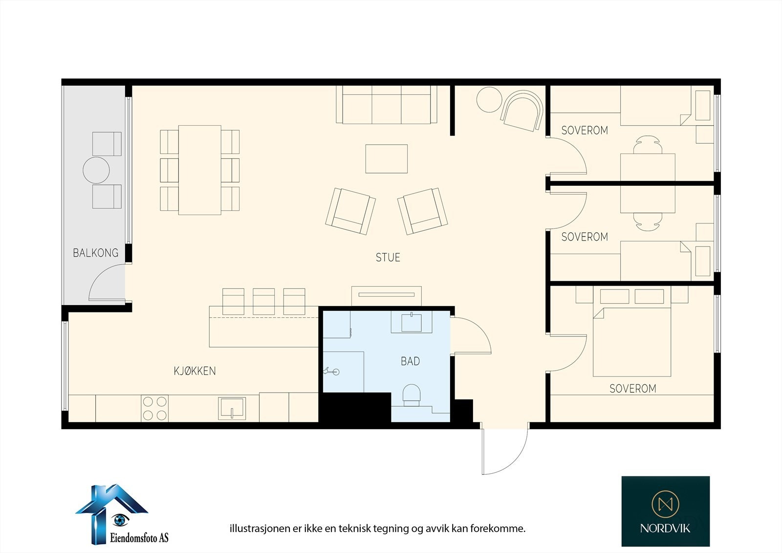 Presentasjon av leiligheten Galleribilde