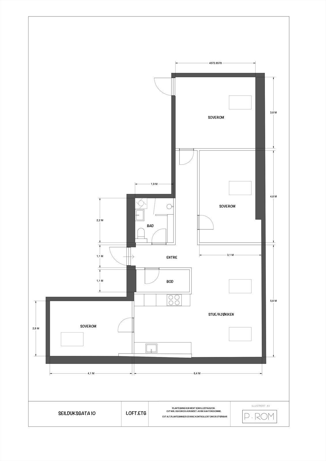 Plantegning. Galleribilde