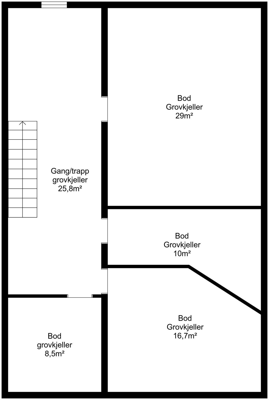 Plantegning kjeller Galleribilde