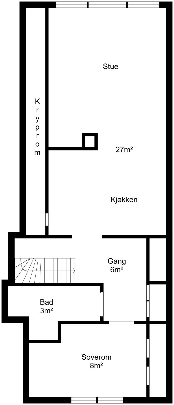 Plantegning loft Galleribilde
