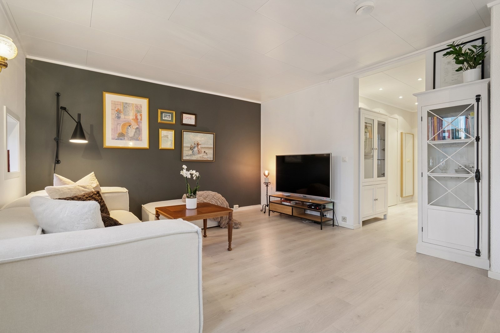 Grunnpakke kabel-TV og internett inkludert i felleskostnadene. Galleribilde