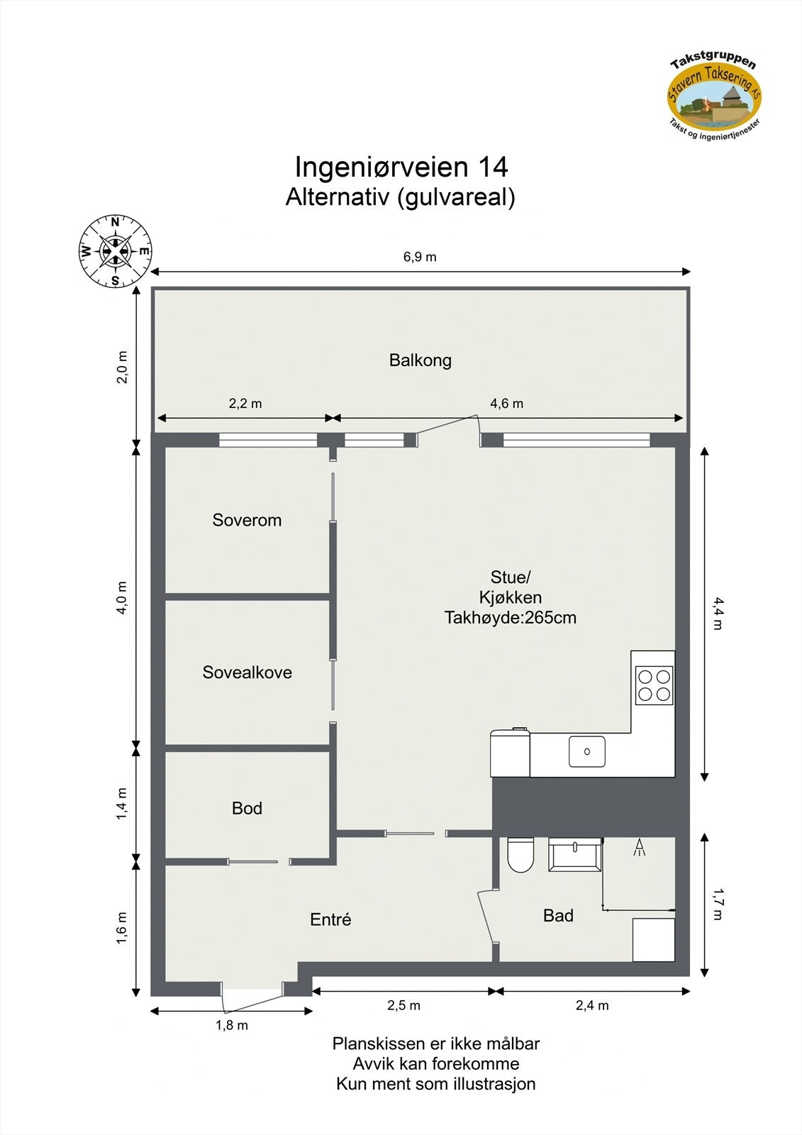 Soverommet kan enkelt deles for en ekstra sovealkove Galleribilde