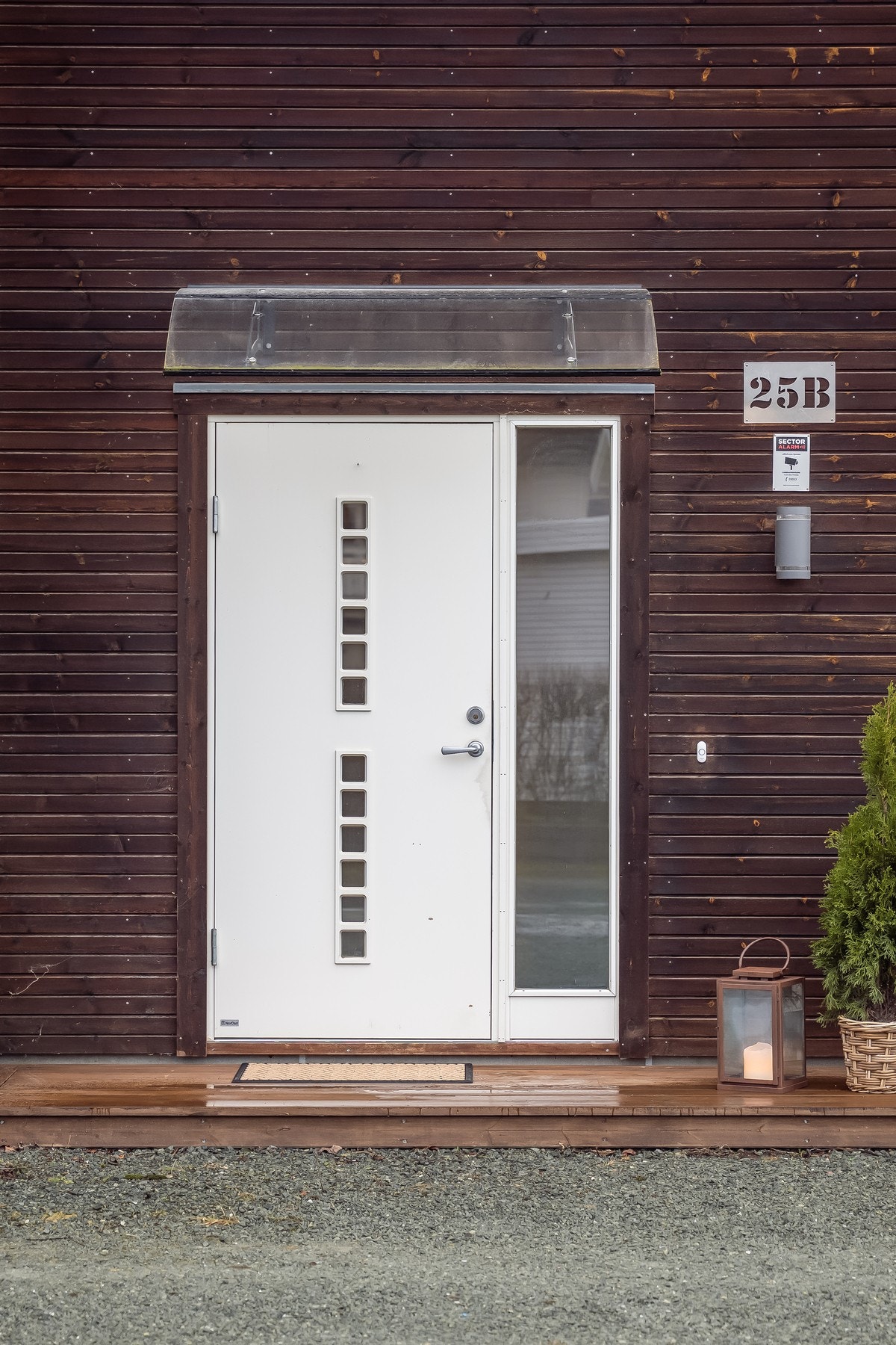 Fint inngangsparti med glasstak. Galleribilde