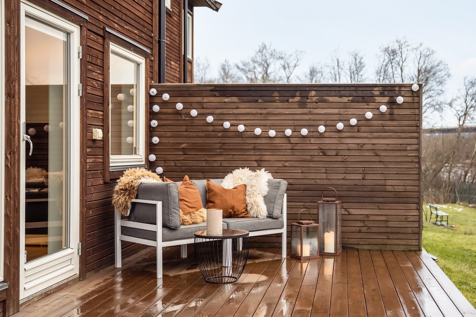 Solrik terrasse på 15 kvm. Galleribilde