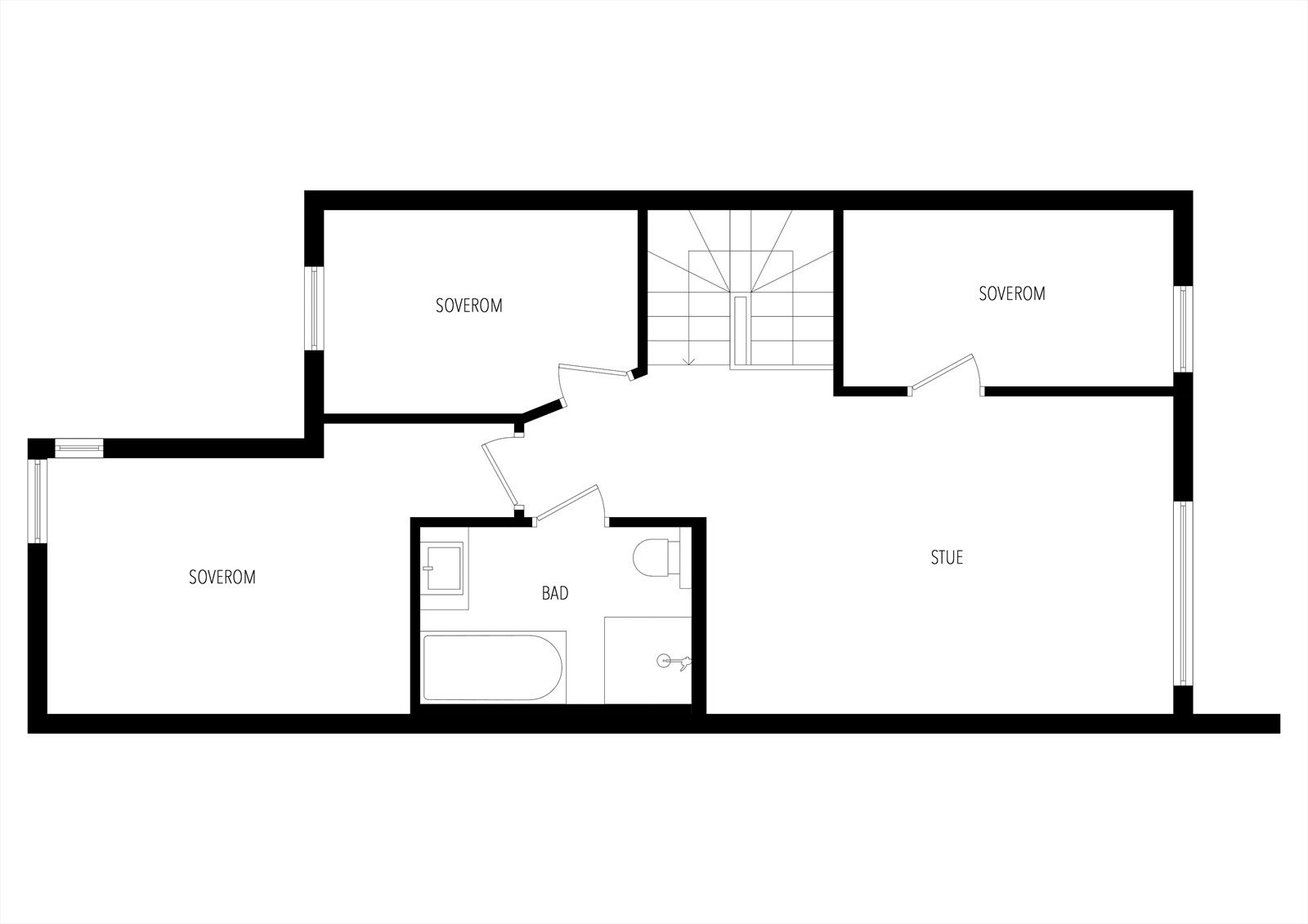 Plantegning 2. etasje. Galleribilde