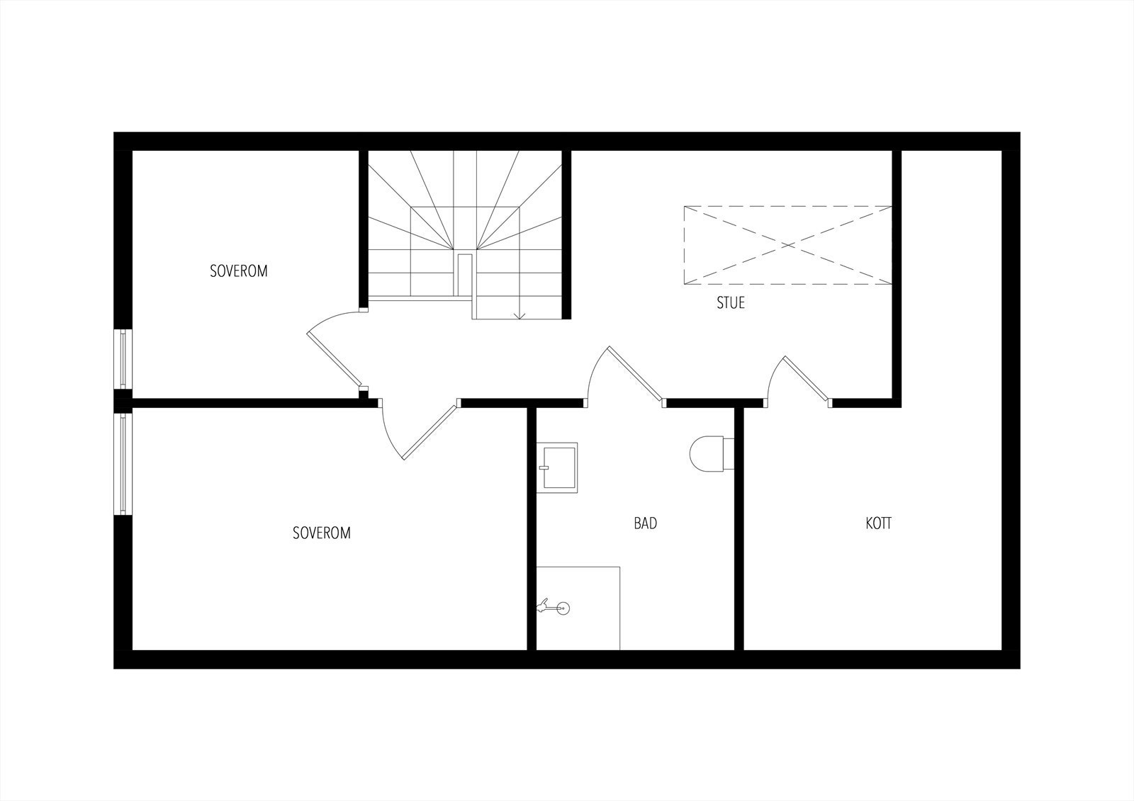 Plantegning 2. etasje. Galleribilde