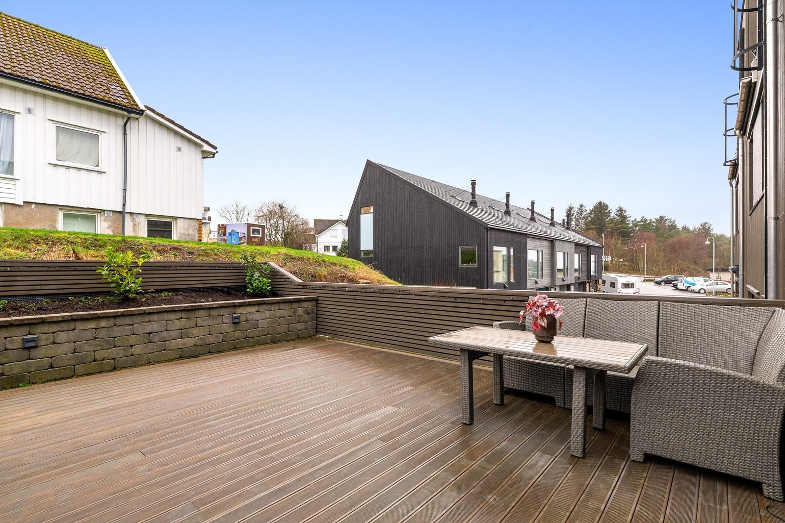 Her er det god plass for utemøblering. Galleribilde