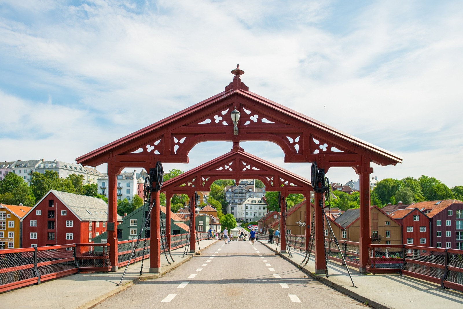 Bakklandet med sin koselige trehusbebyggelse når man på ca. 15 minutter. Galleribilde