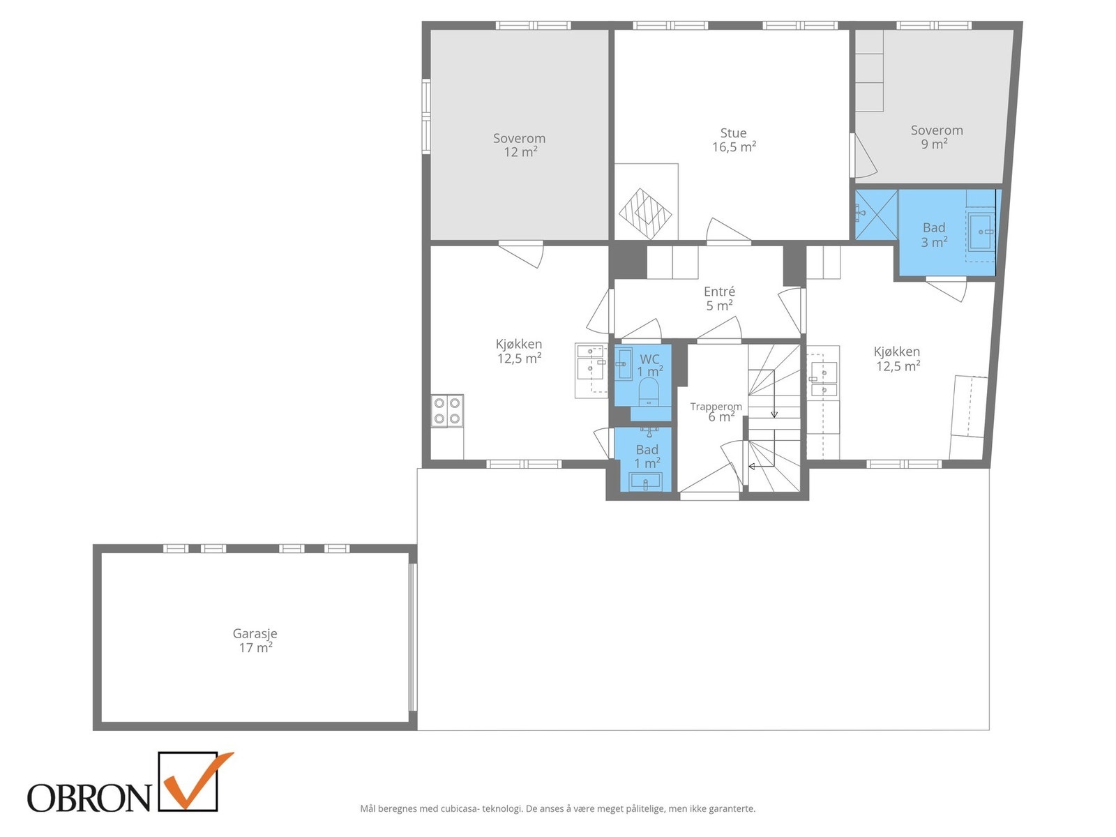 Planskisse 1. etasje Galleribilde