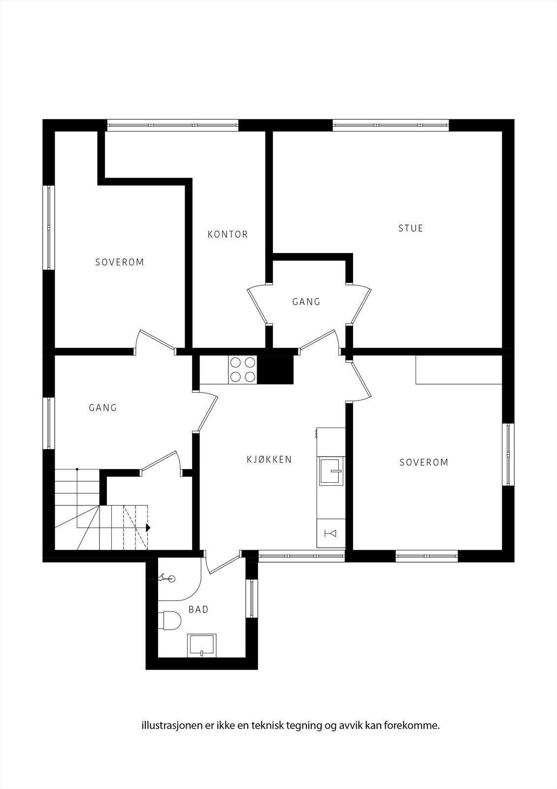 Taugata 25 etg1 2D Galleribilde