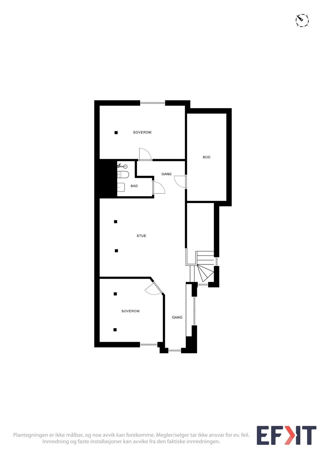 Plantegning 2 etg. Galleribilde