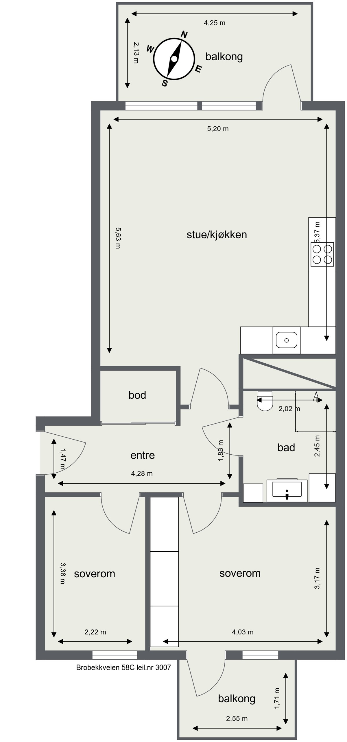 Plantegning Galleribilde