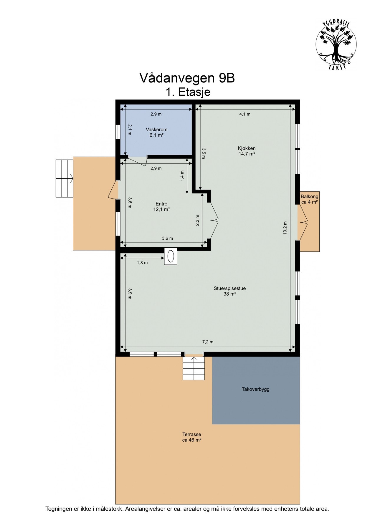 Plantegning - 1.etasje Galleribilde