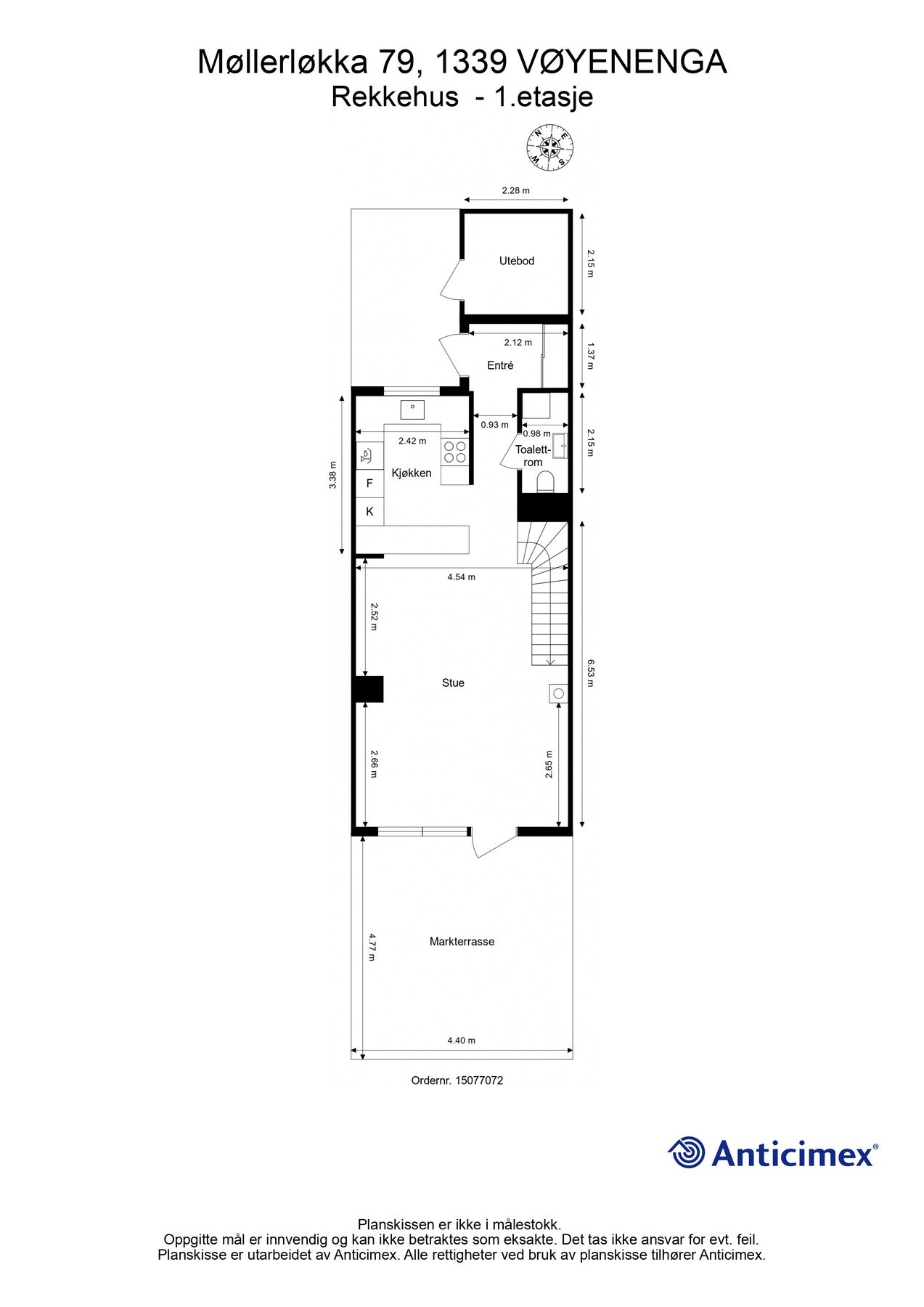 Plantegning 1. etasje Galleribilde