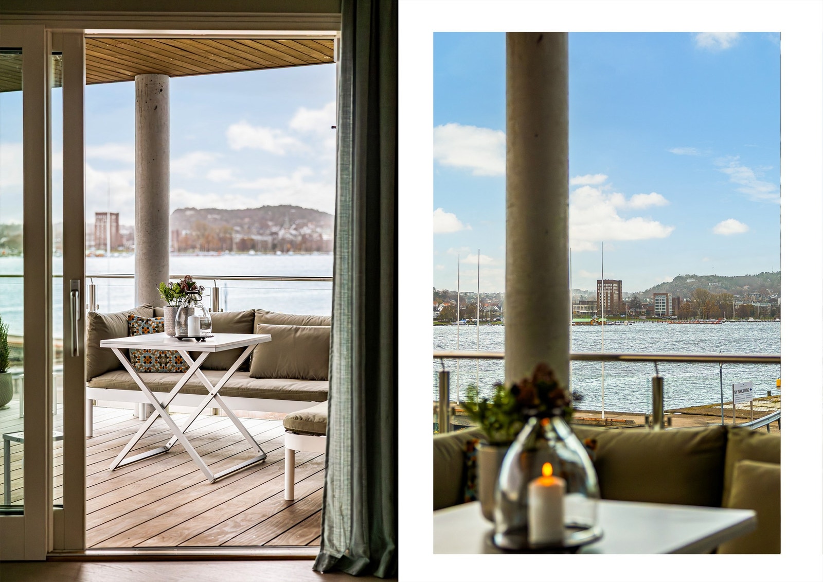 Velkommen til visning i sjønære omgivelser, hvor du får full kontroll over aktiviteten på sjøen. Galleribilde