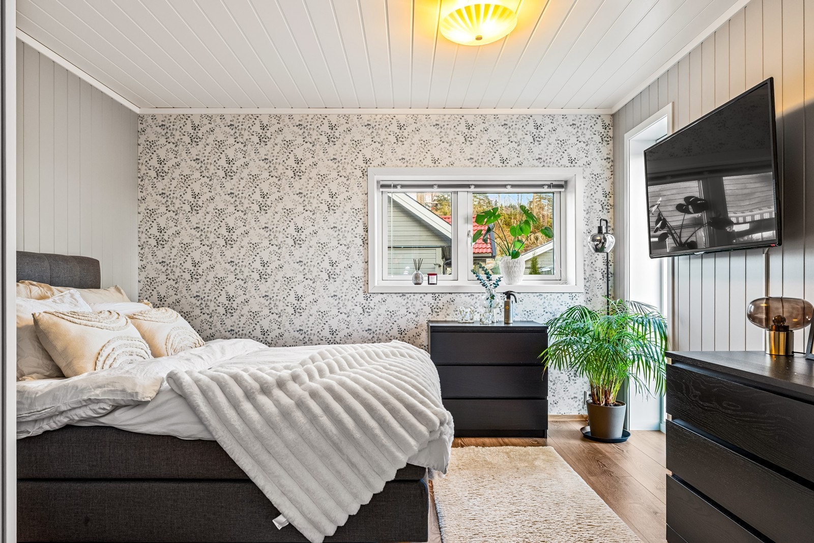 Her er det andre soverommet i 1. etasje. Galleribilde