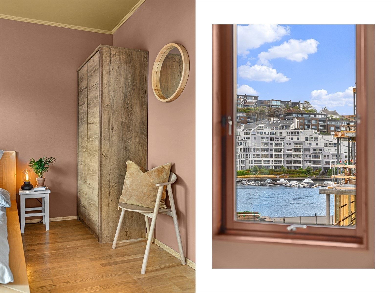 Fra hovedsoverommet kan du se til Otra om du vil. Galleribilde