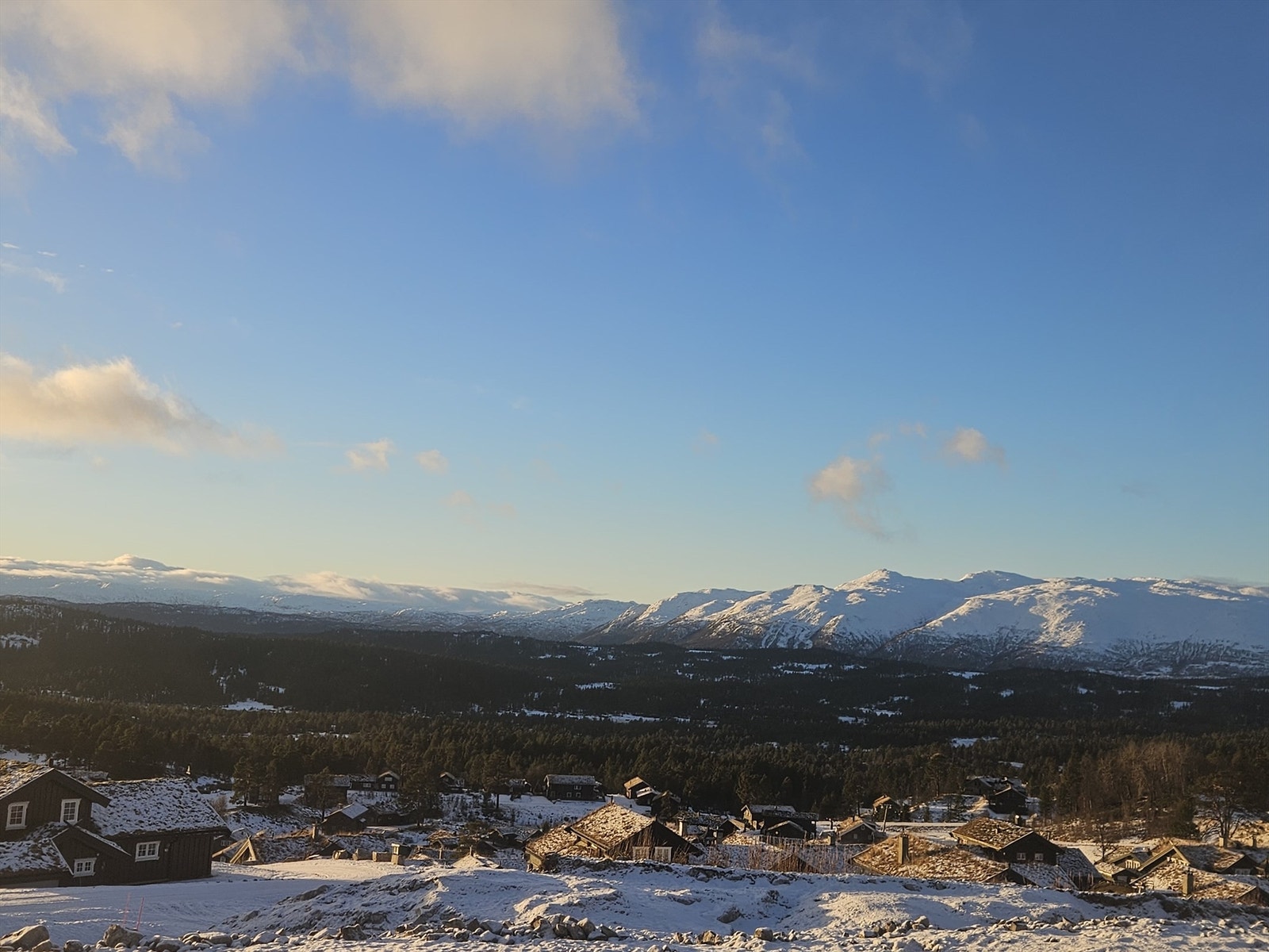 Flott utsikt fra hyttene! Galleribilde