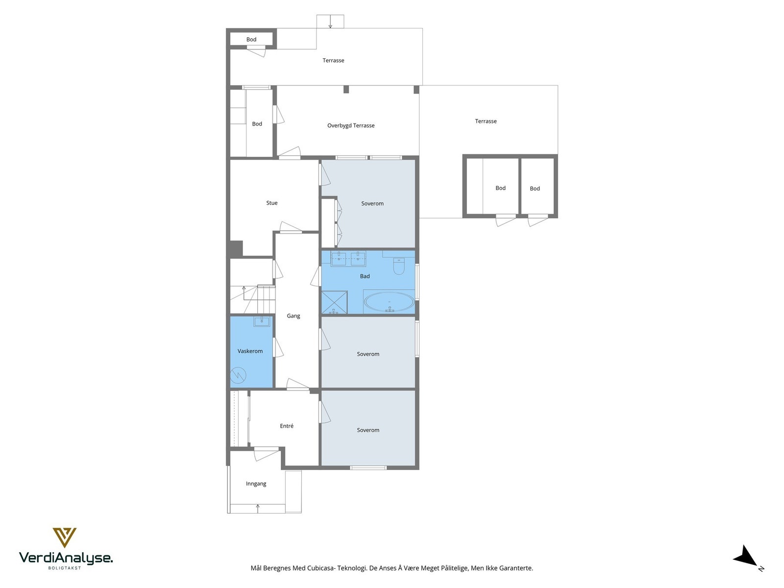 Planskisse 1. etasje Galleribilde
