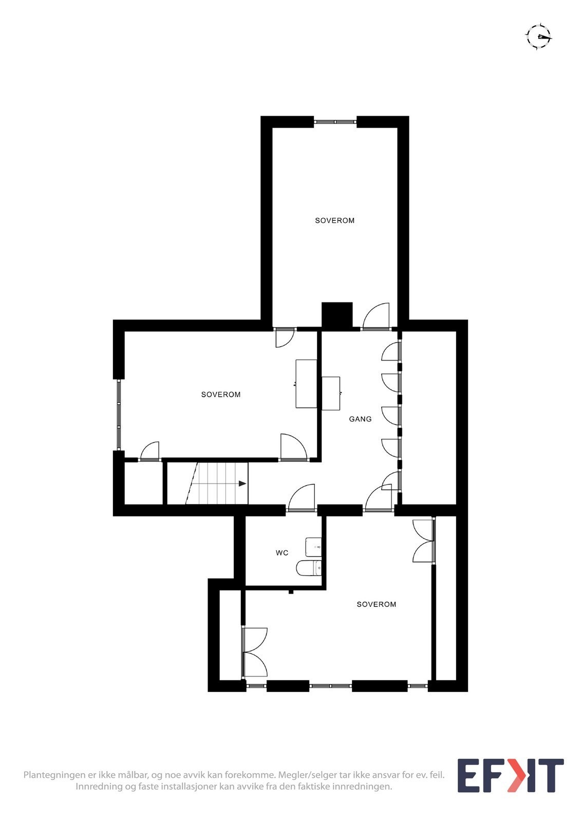 Plantegning 2 etg. Galleribilde