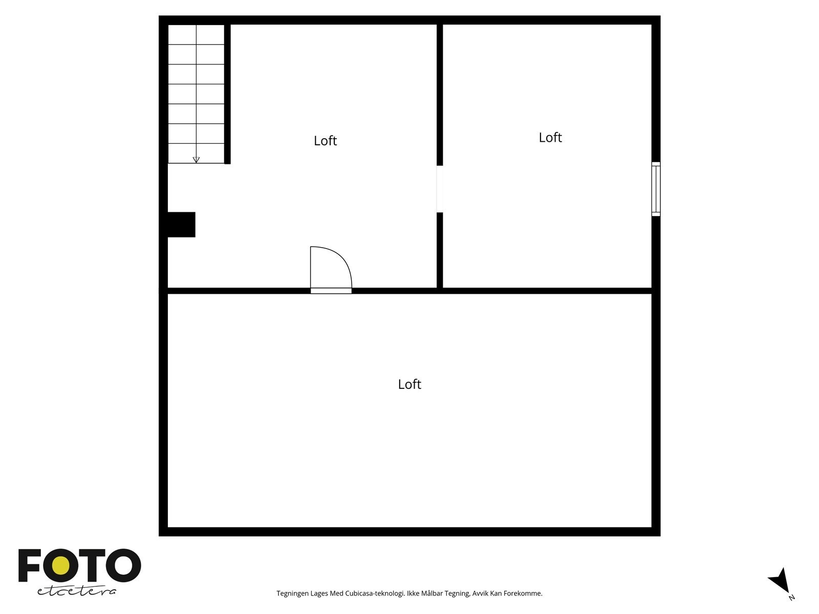 Plantegning loft. Galleribilde