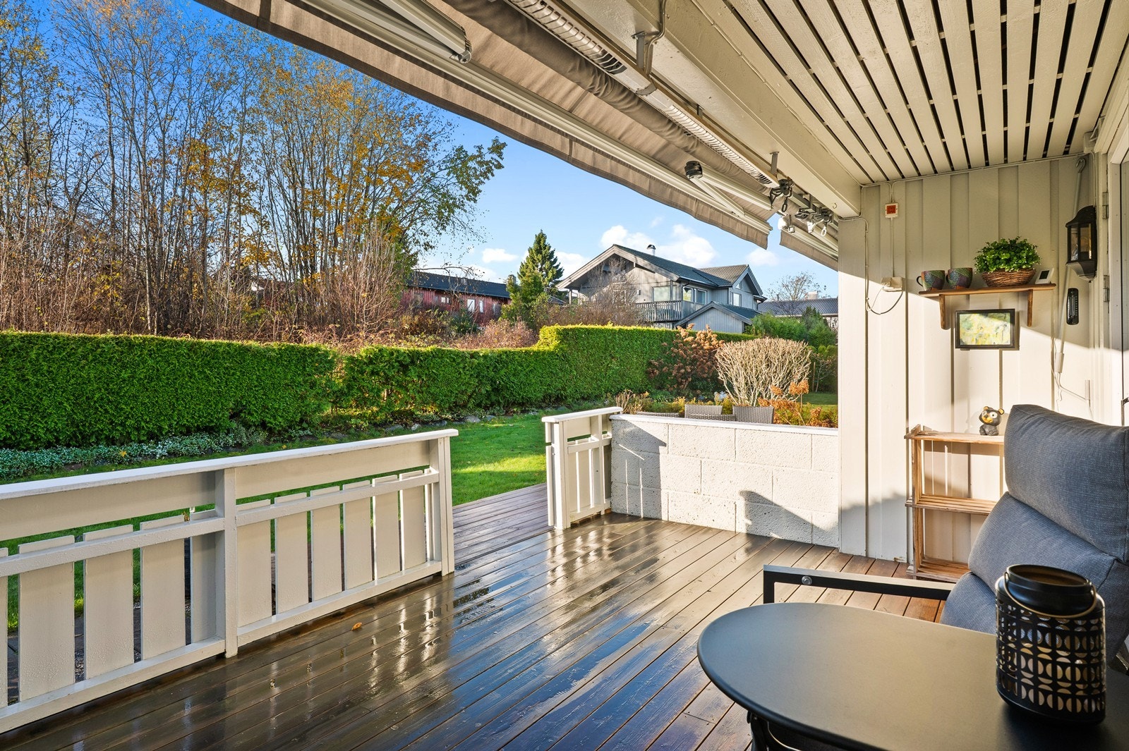 Her kan det plasseres diverse utemøbler. Galleribilde