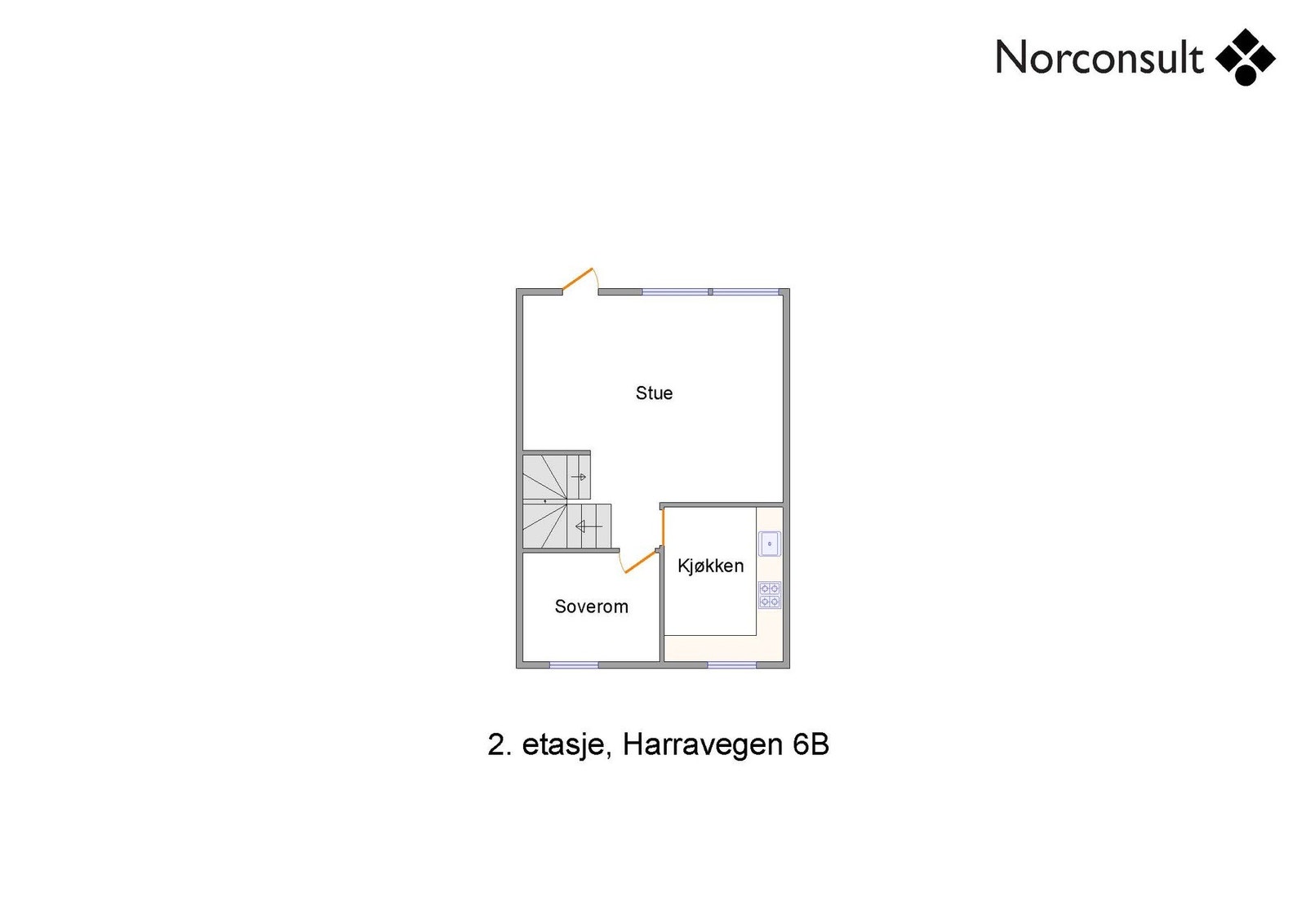 Boligens planskisse - 2. Etasje Galleribilde