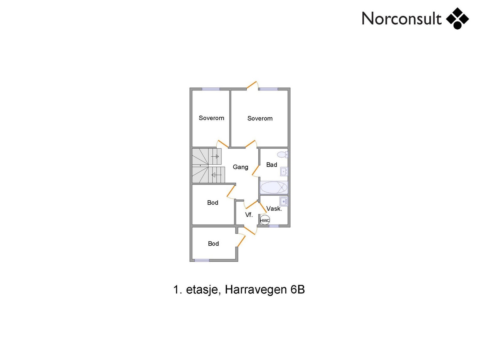 Boligens planskisse - 1. Etasje Galleribilde