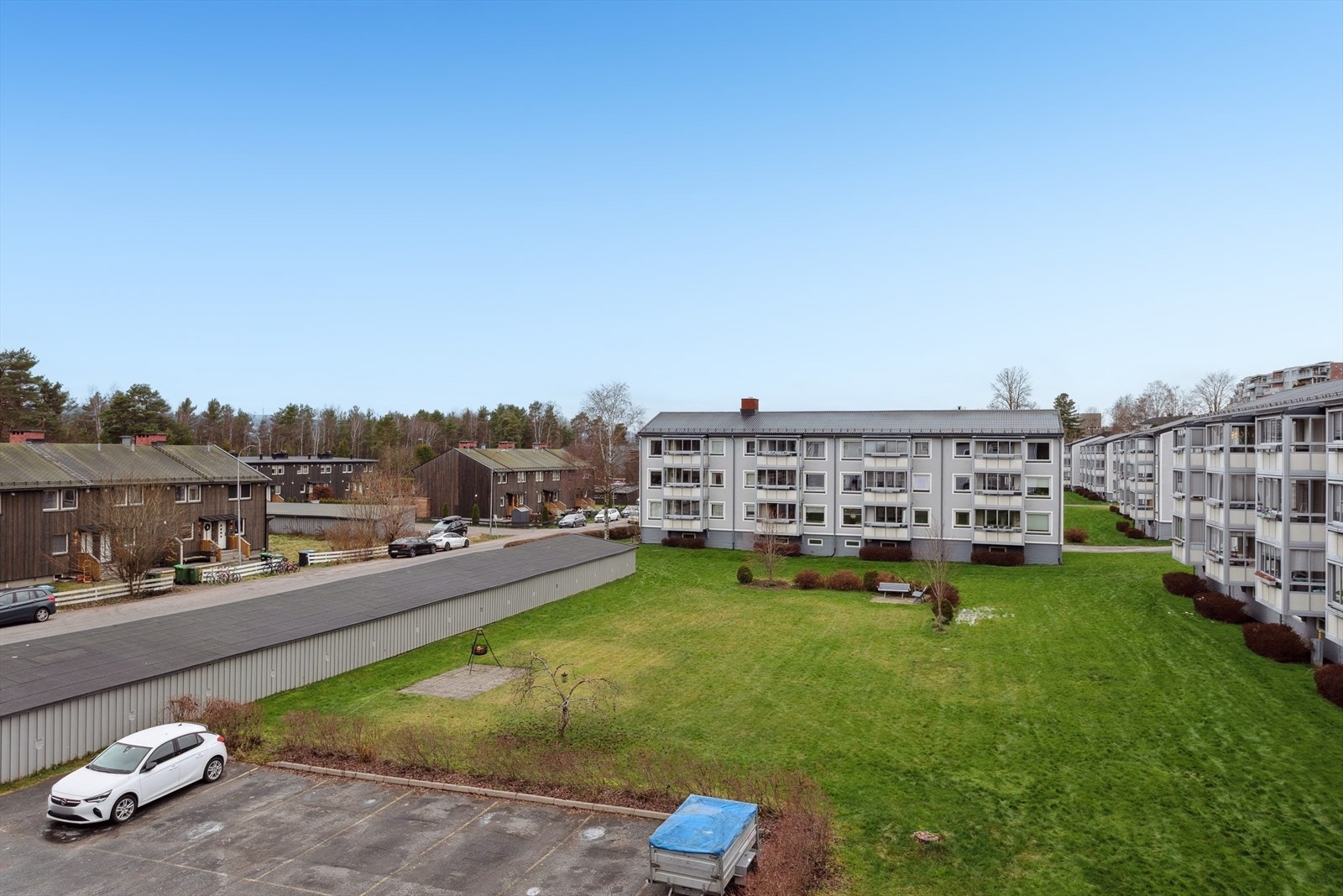 Området har flere grøntområder til fri benyttelse for beboere. Galleribilde