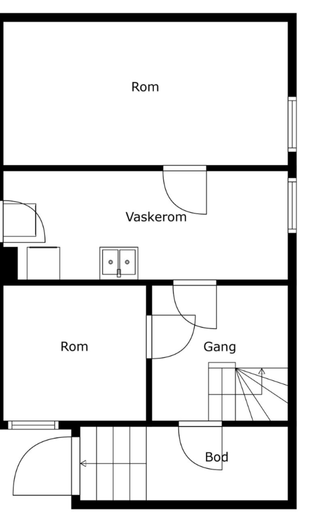 Plantegning kjeller Galleribilde