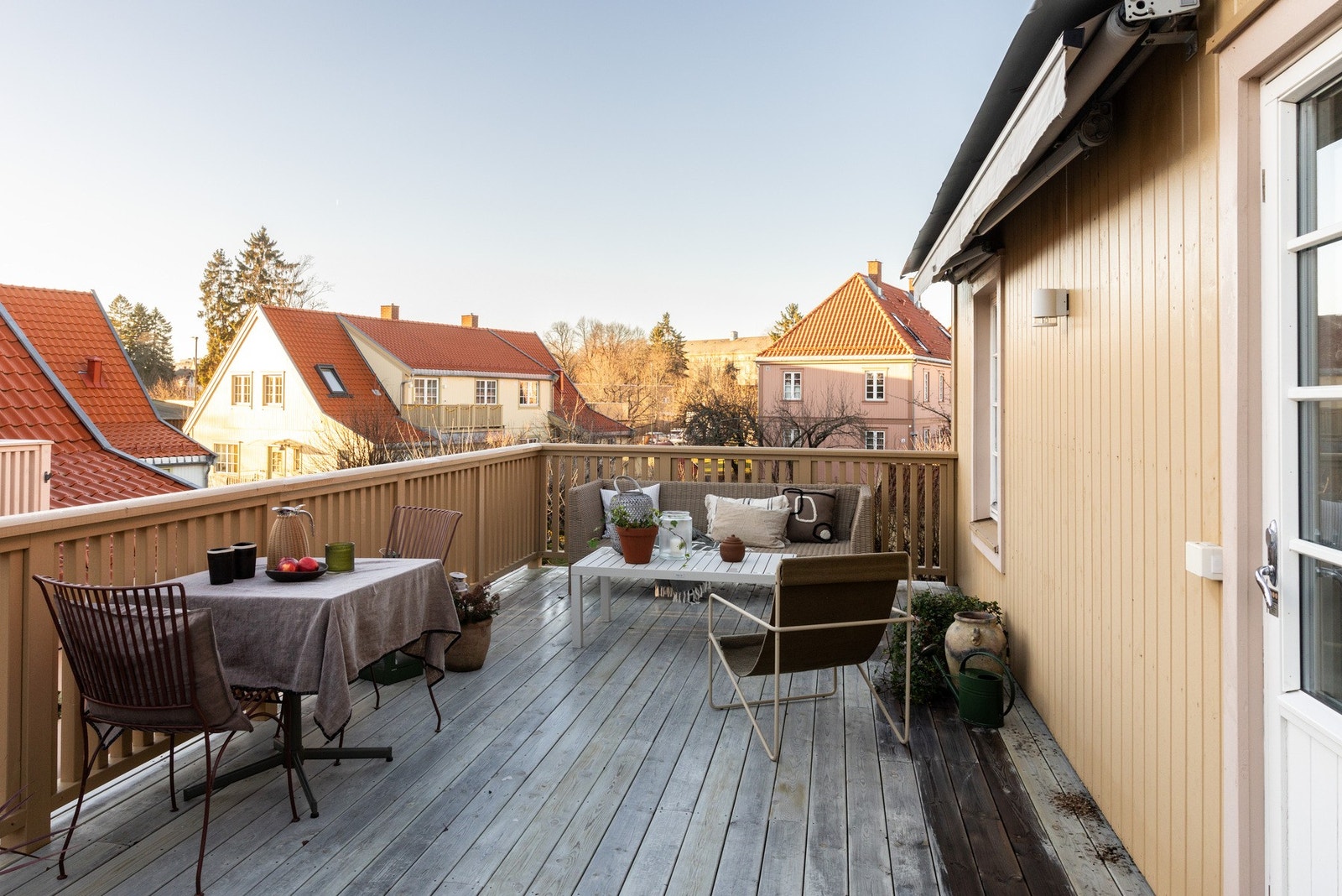 Her kan man nyte sene sommerkvelder. Galleribilde