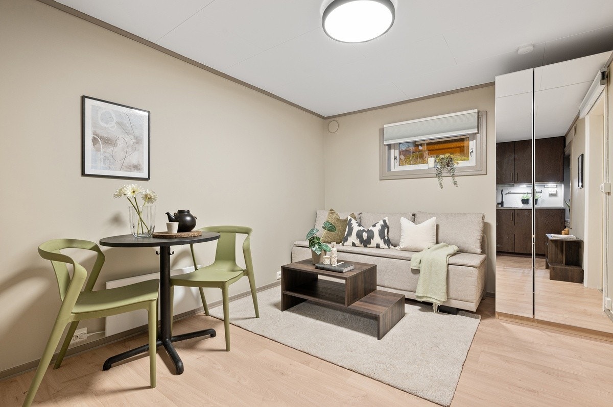 Studioleilighet på 15 kvm med sofaseng Galleribilde