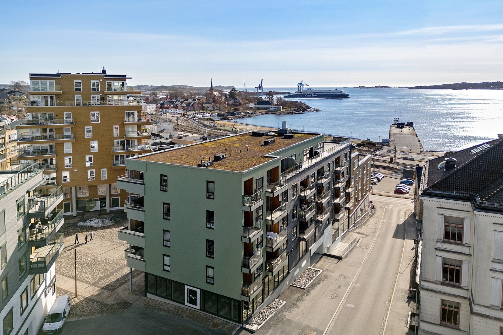 Dette er en moderne og lekker leiligheten i nye Grandkvartalet Galleribilde