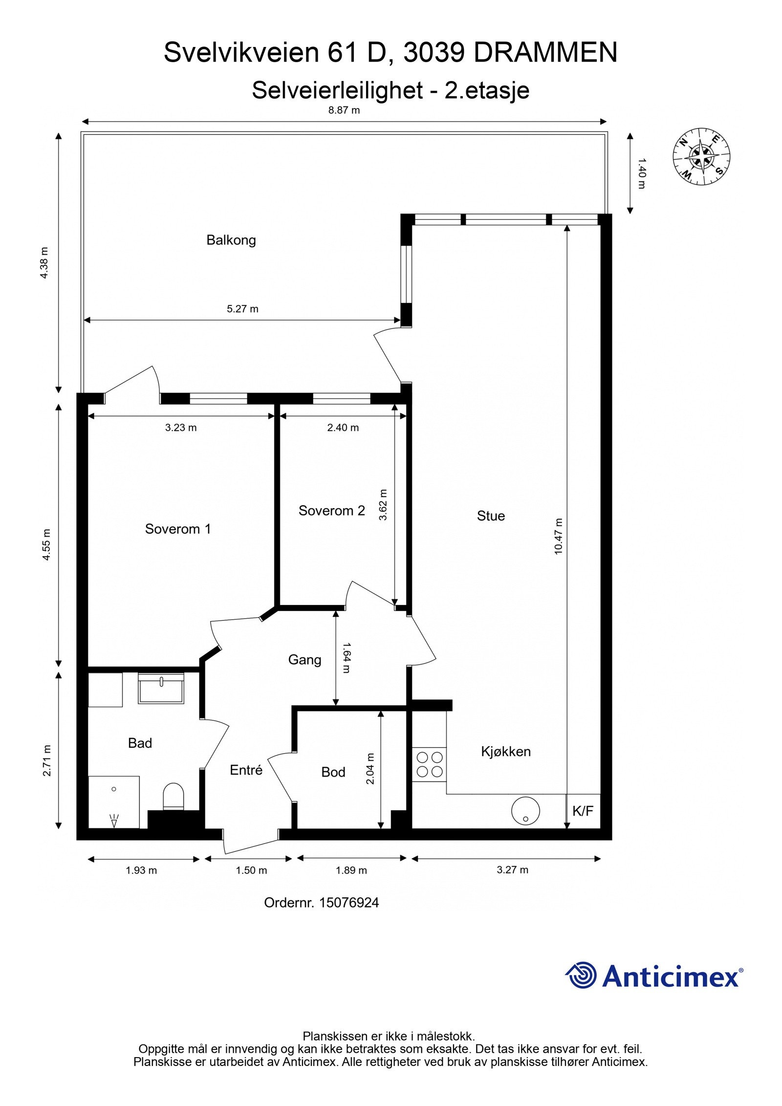 Plantegning - 2.etasje Galleribilde