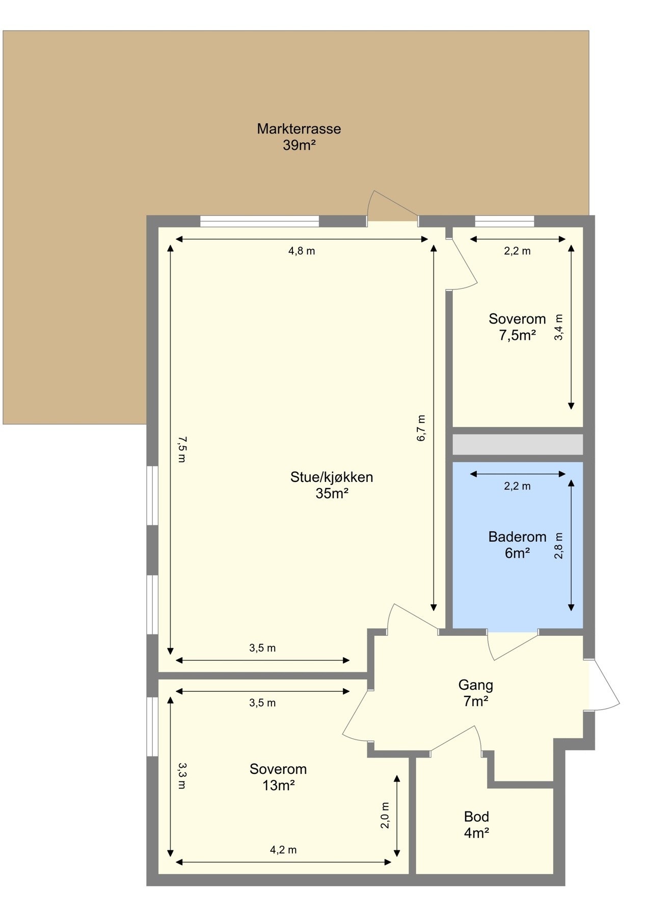 Plantegning. Galleribilde