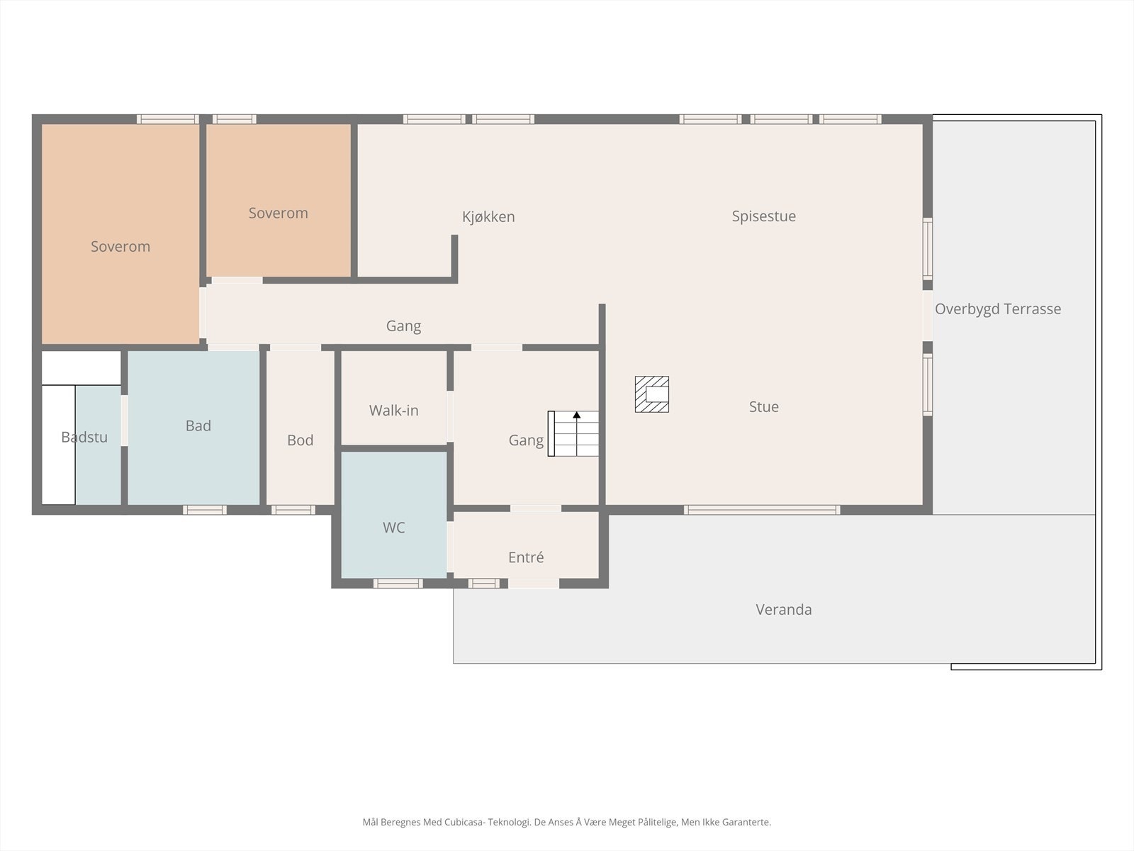 Planskisse 1. etasje. Galleribilde