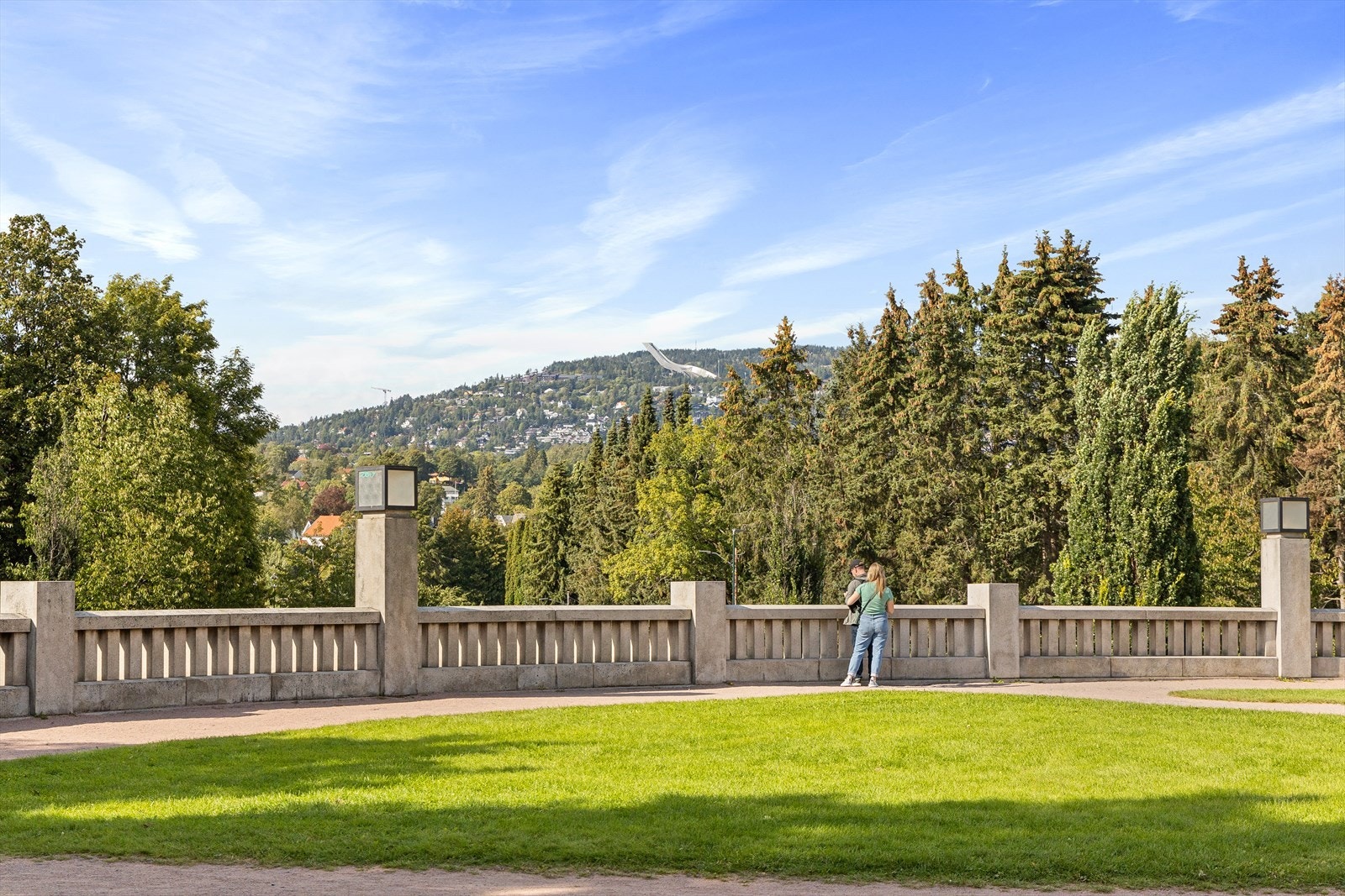 Frognerparken - en av Oslos mest populære rekreasjonsområder. Galleribilde