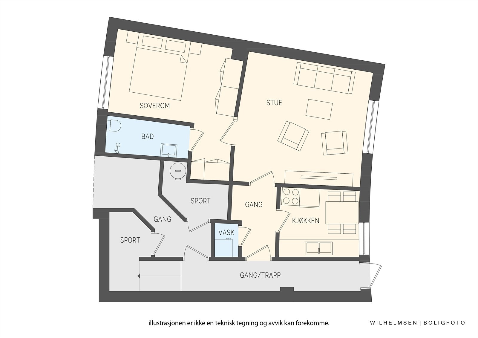 Plantegning Galleribilde