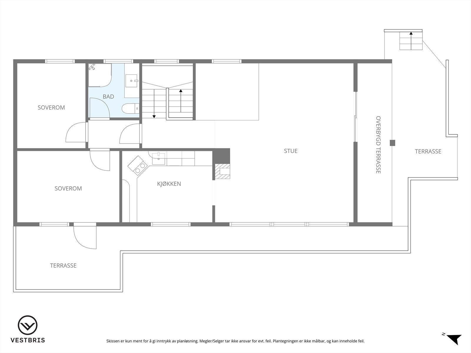 Planløsning 1. etasje. Galleribilde