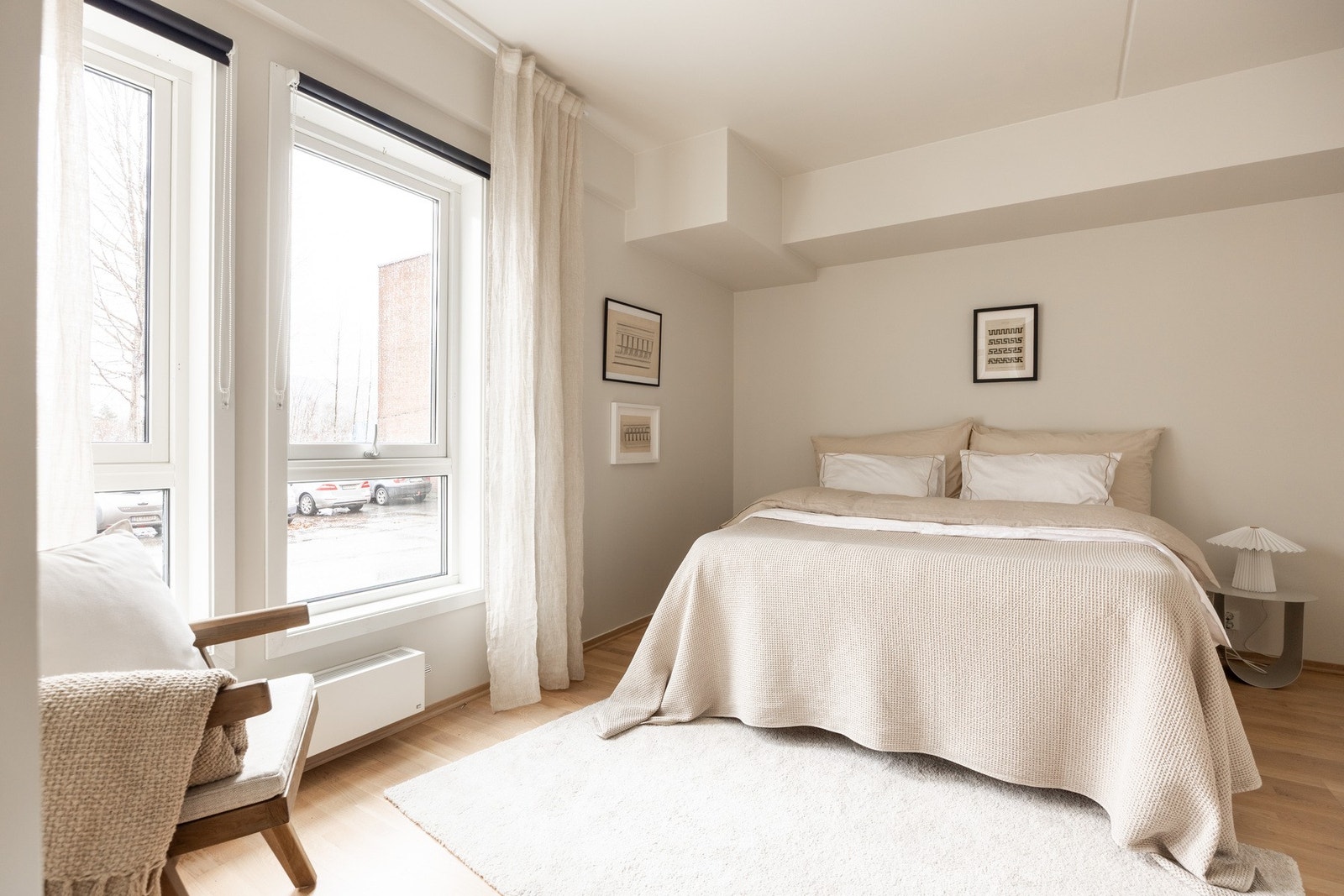 Soverommet er lyst og innbydende. Galleribilde