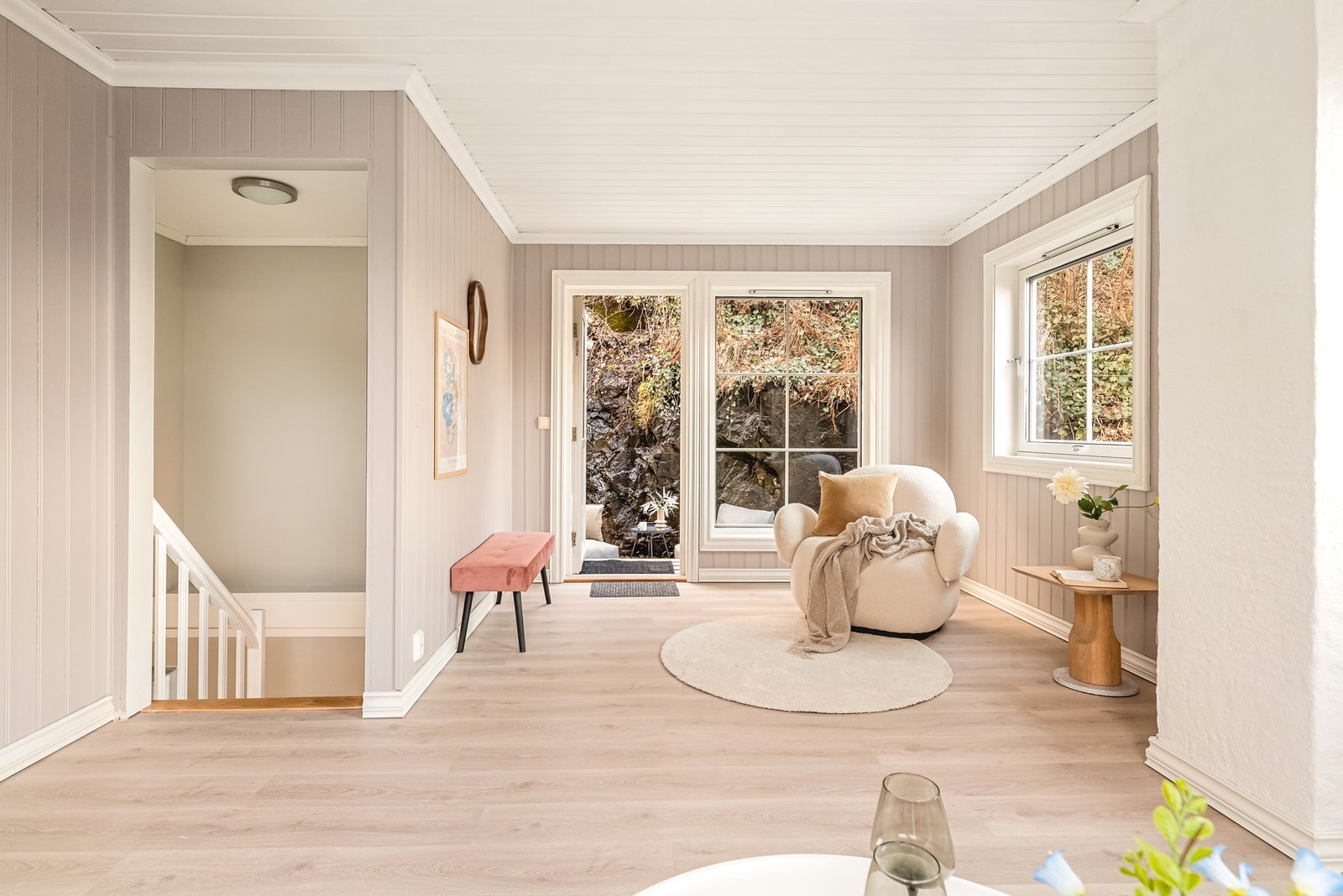 I 3.etasje møtes du av en koselig loftstue på 20,8 m². Galleribilde