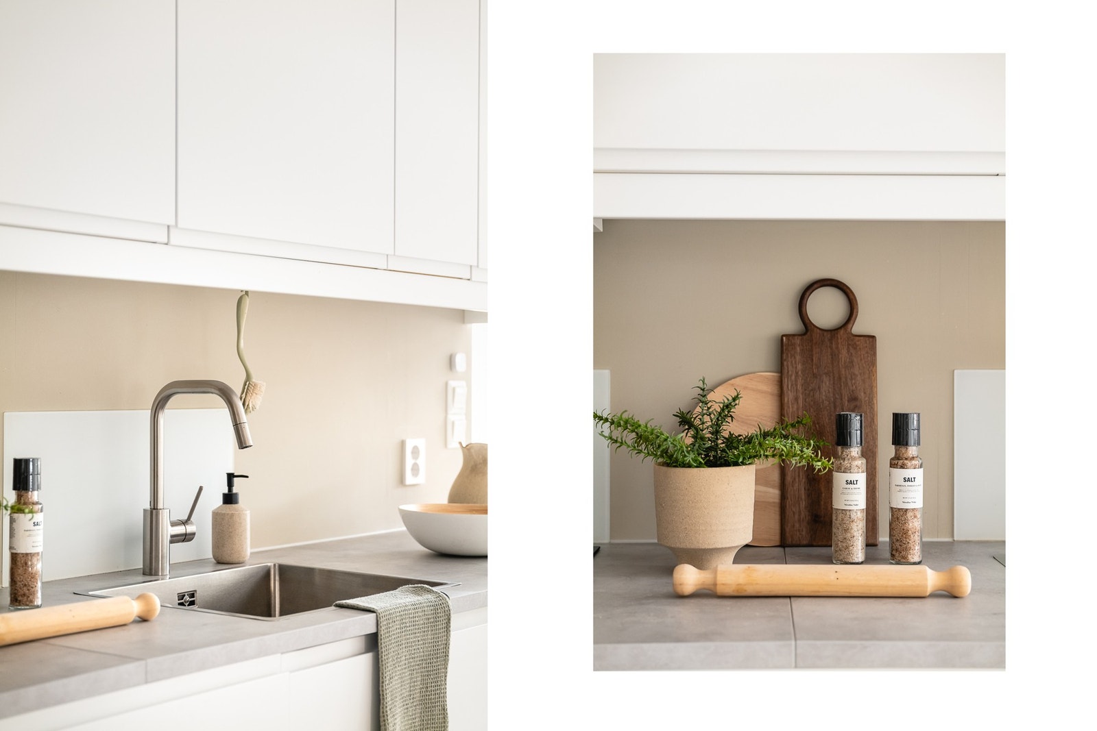 Et praktisk kjøkken med gode arbeids- og oppbevaringsmuligheter. Galleribilde