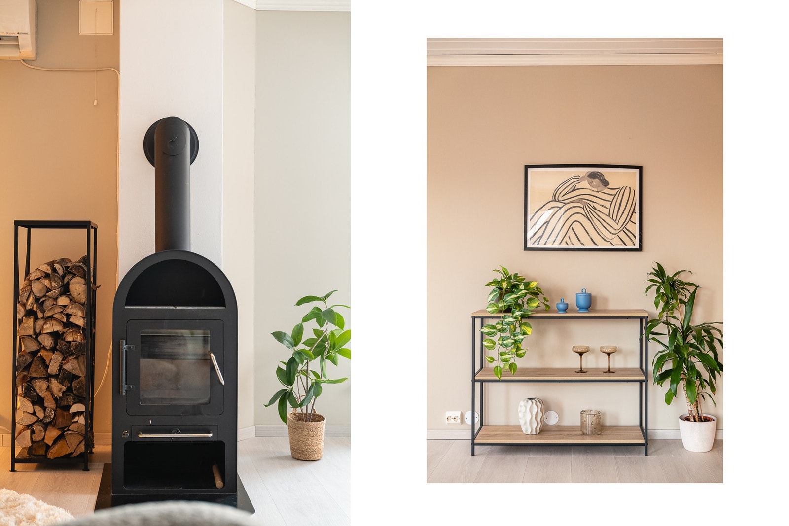 Peis som skaper en koselig atmosfære. Galleribilde