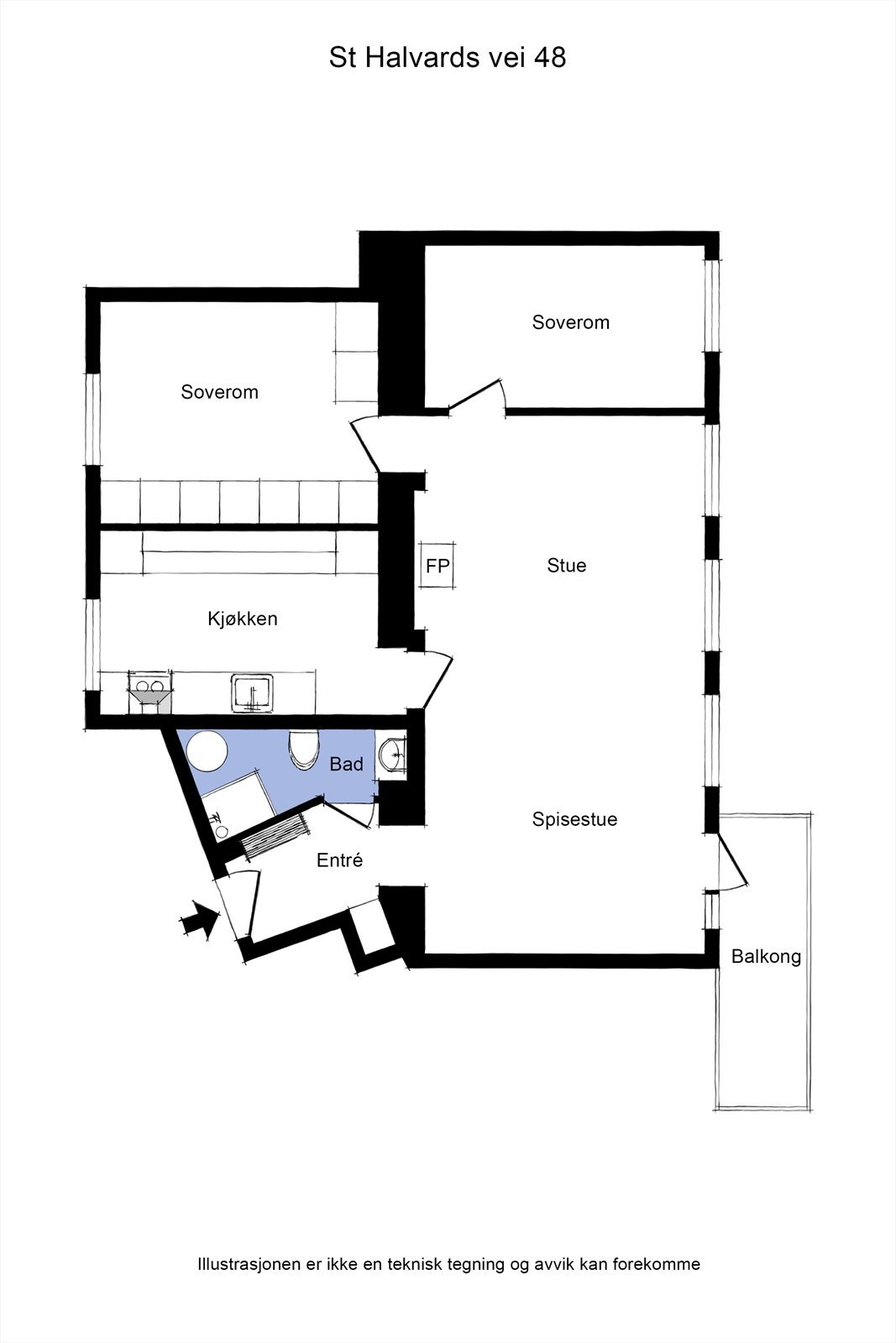 Plantegning Galleribilde