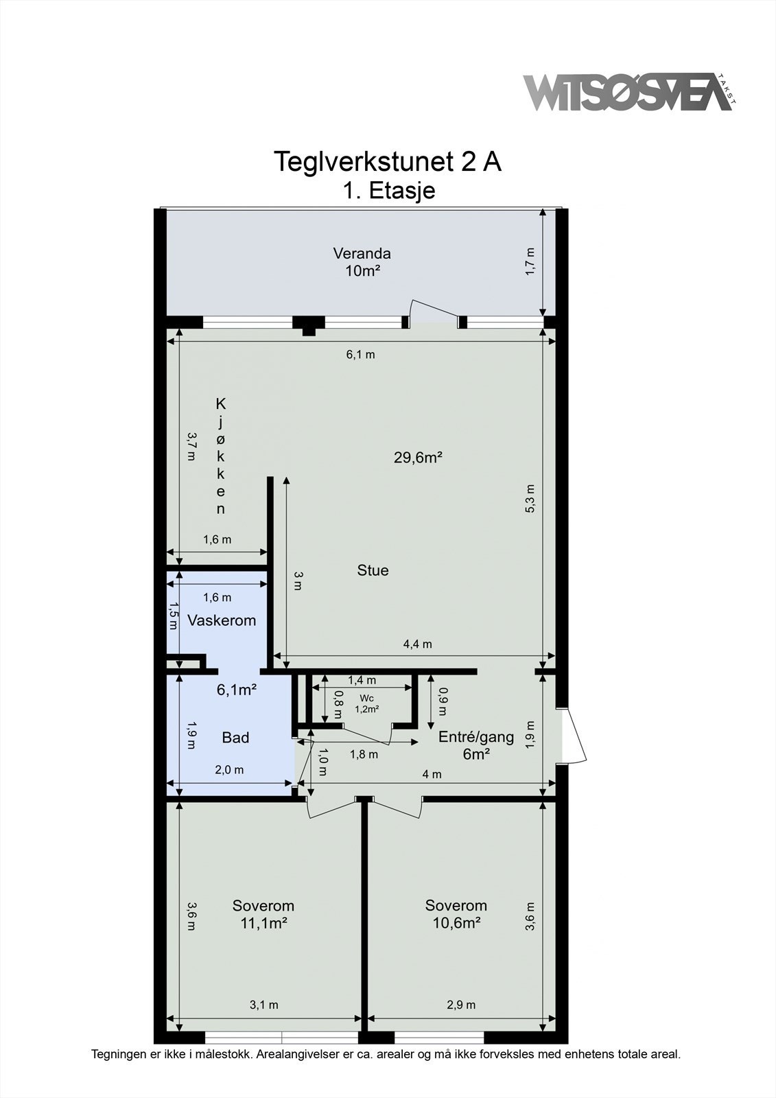 Planskisse. Praktisk beliggende i 1.etasje og som endebeliggenhet Galleribilde