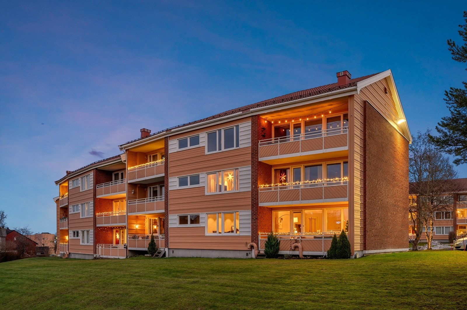 Alle fasader ble sist malt i 2016-2017 Galleribilde