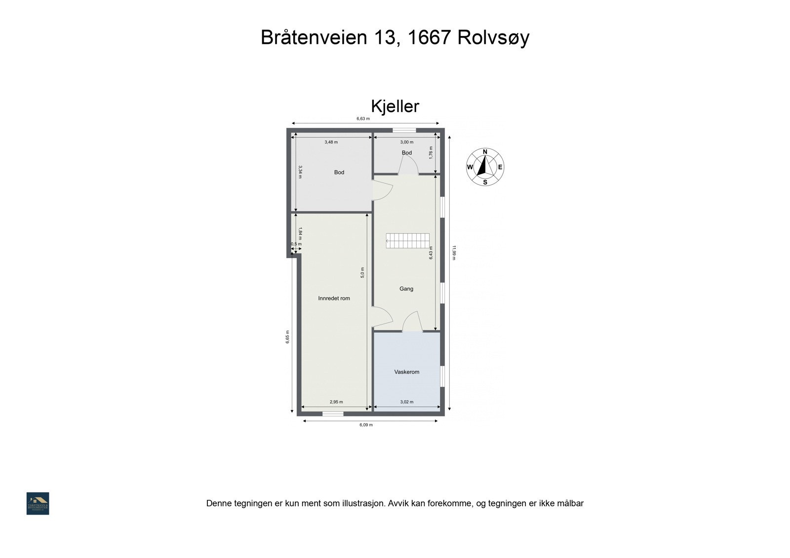 Plantegning kjeller Galleribilde