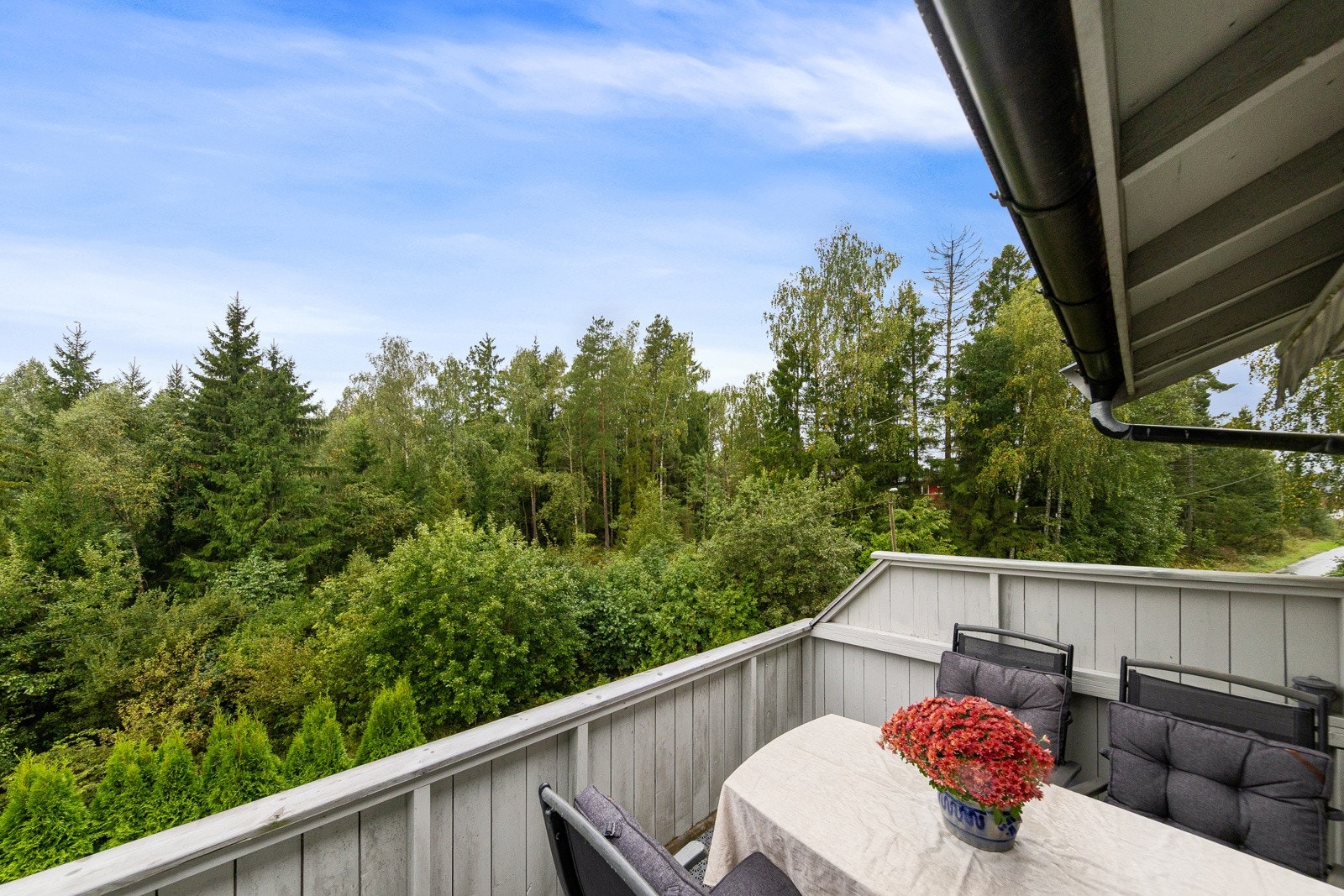 Utsikt fra balkongen Galleribilde